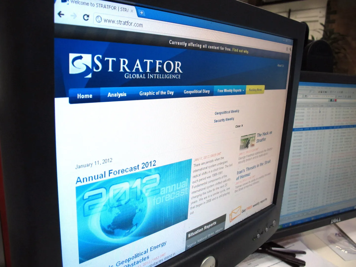 Stratfori kodulehekülg internetis