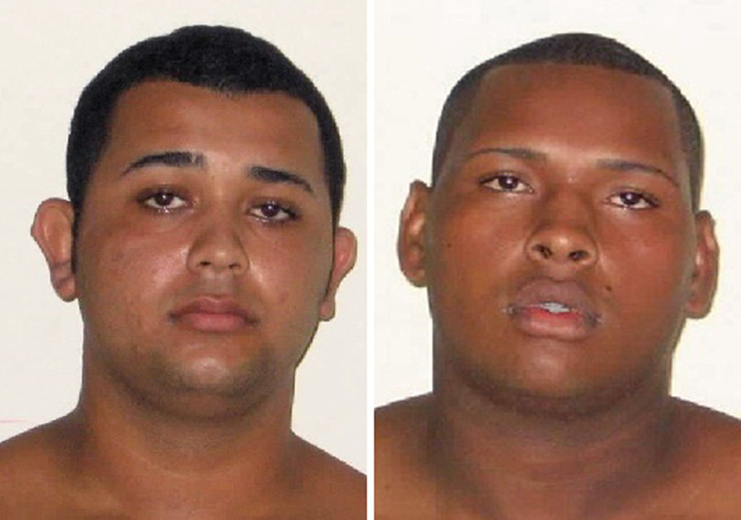 20-aastane Jonathan Froudakis de Souza (vasakul) ja 22-aastane Wallace Aparecido Silva, keda kahtlustatakse naisturisti vägistamises ja meesturisti peksmises