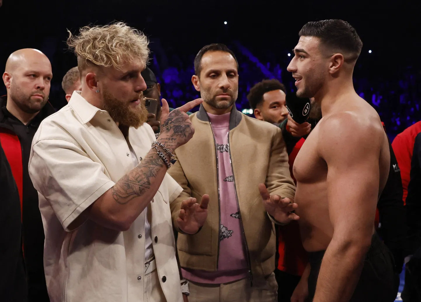 Jake Paul ja Tommy Fury.