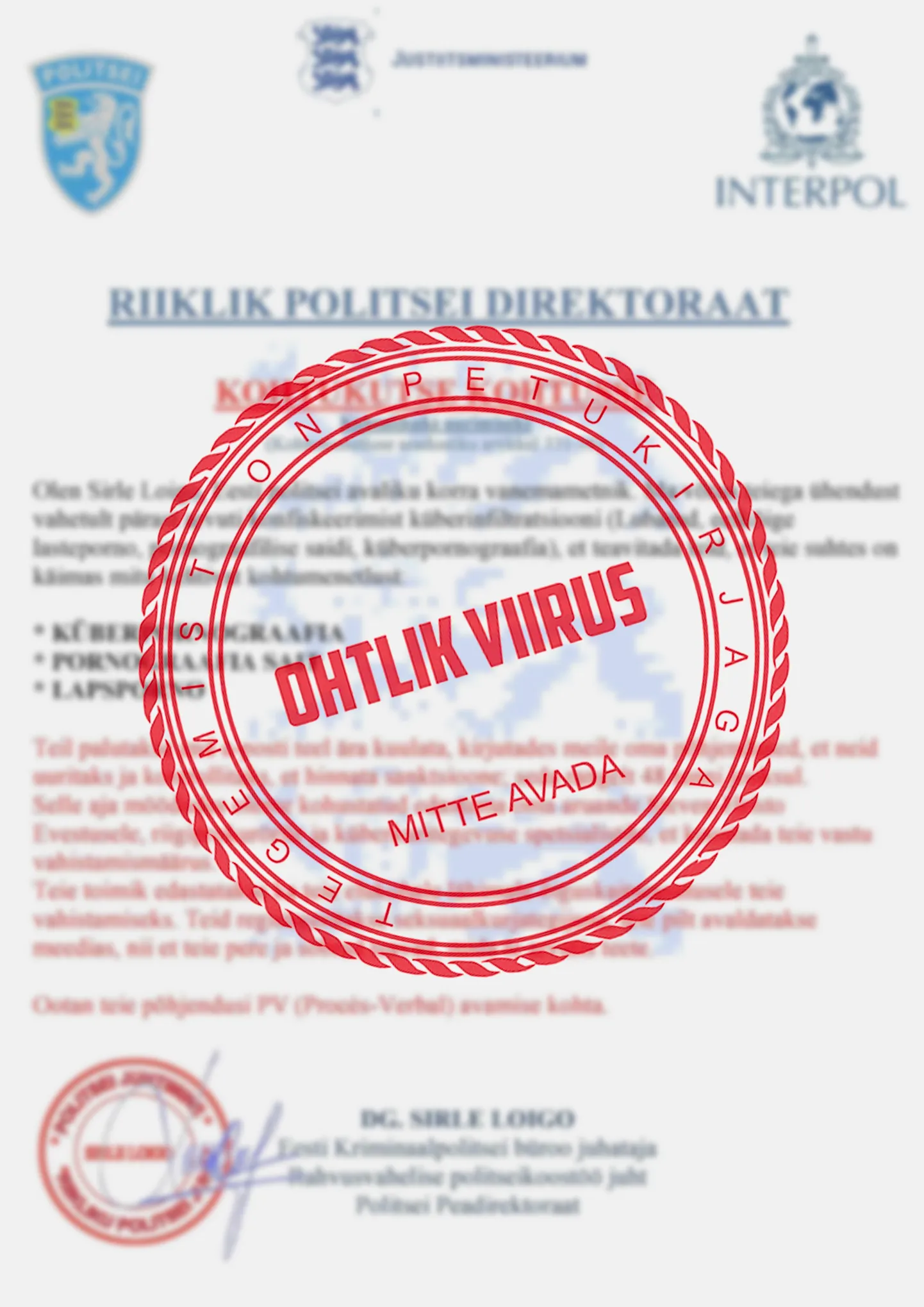 Tegemist on pettusega.