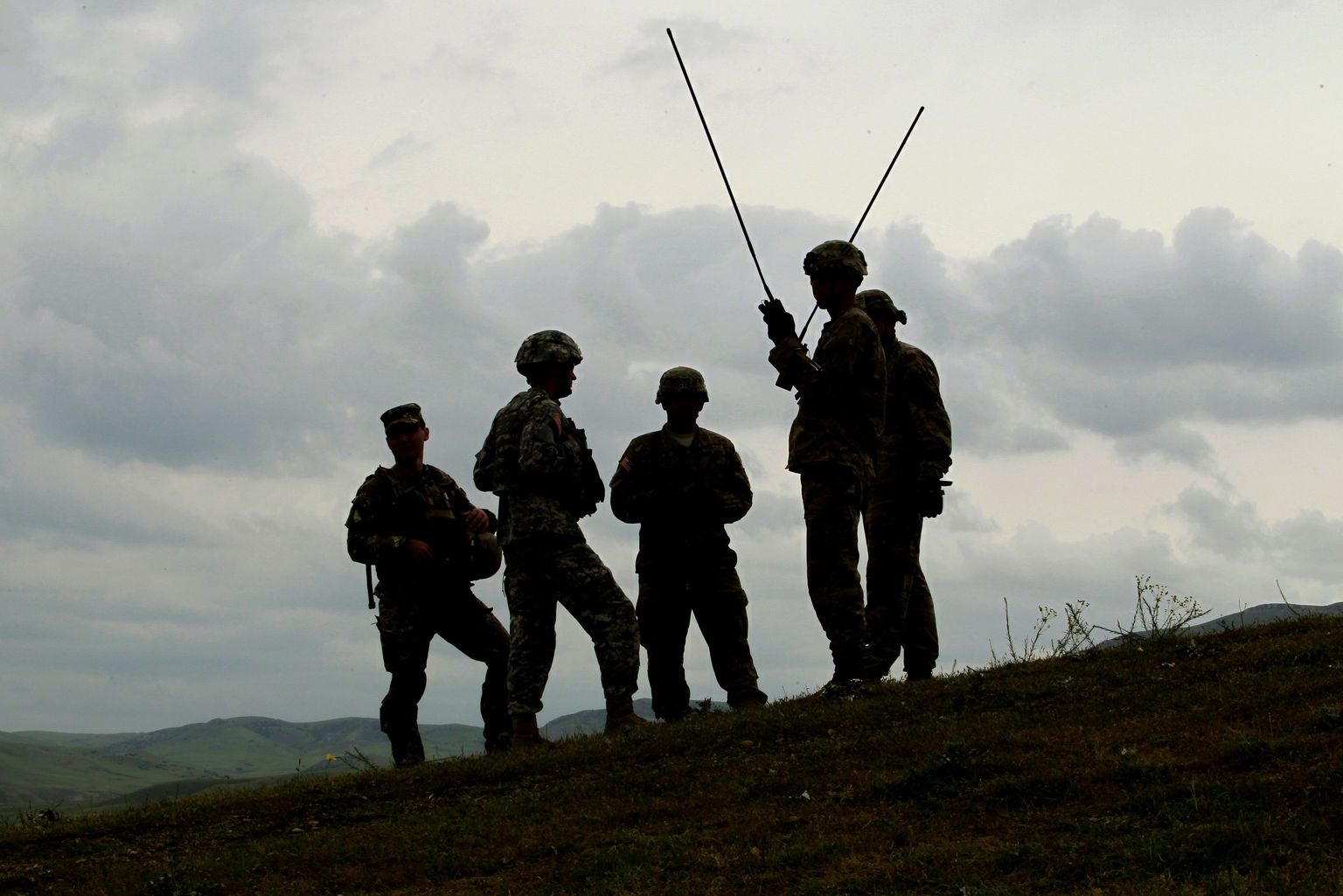 Briti ja USA sõdurid Gruusias õppustel.
