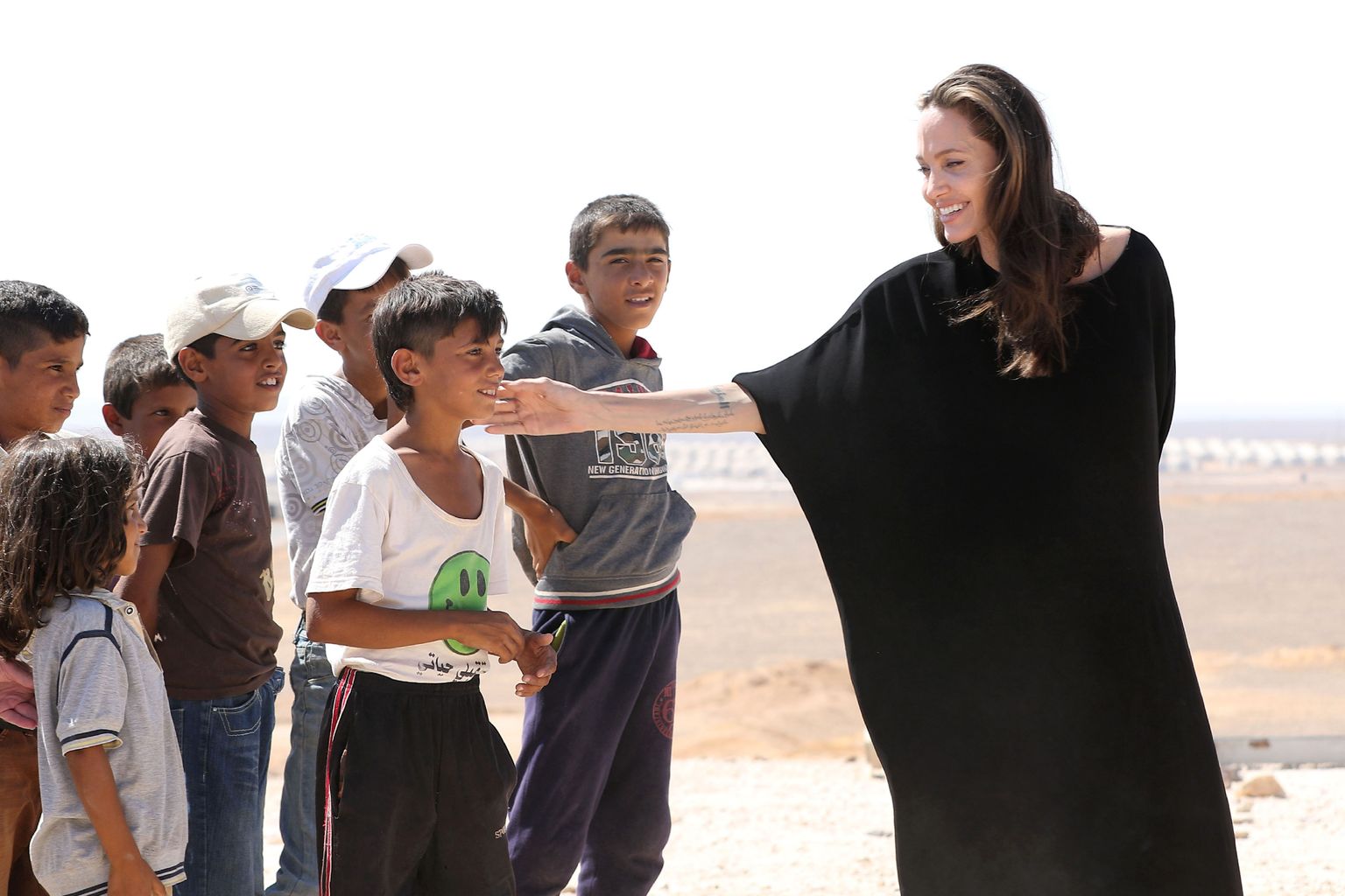 Angelina Jolie Jordaanias süürlaste põgenikelaagris