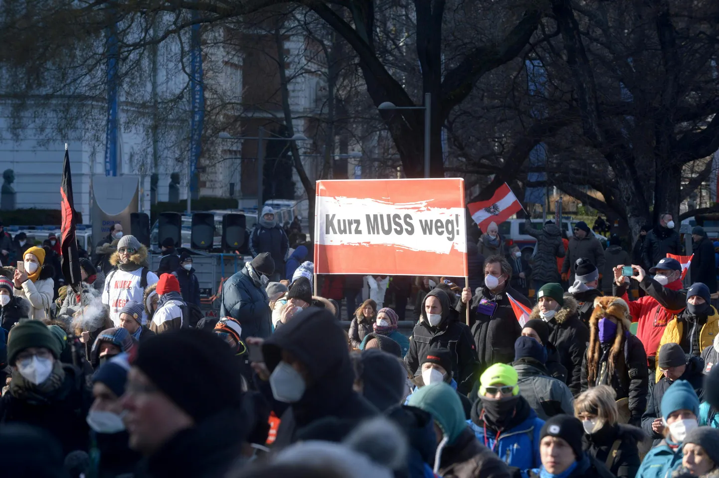 Протест в Вене.
