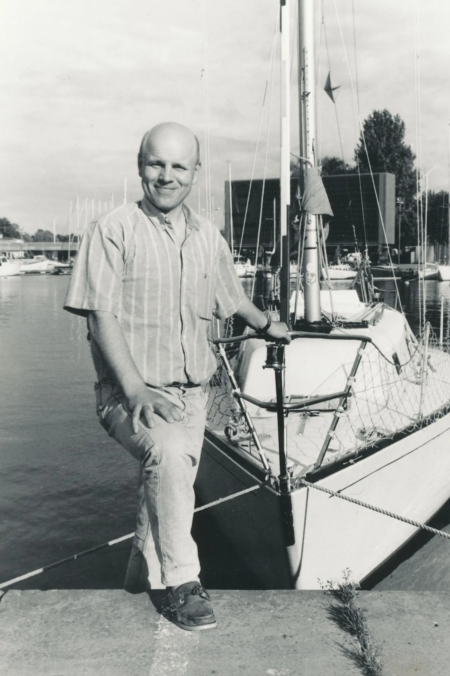 Alar Volmer veidi pärast 1989-1990 Whitbreadi regatilt naasmist.