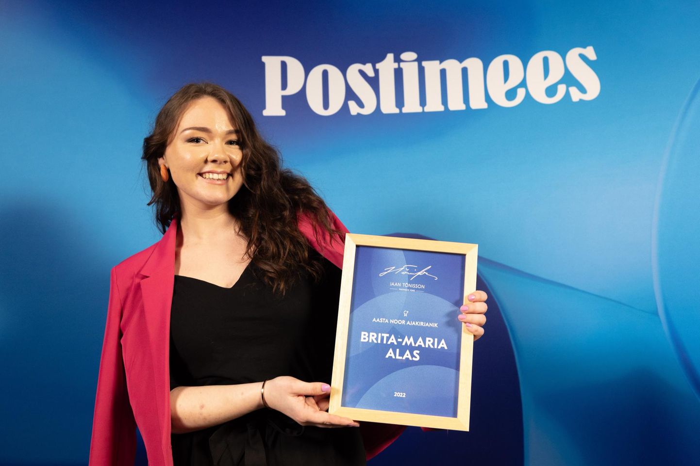 Jaan Tõnissoni
ajakirjandus-
preemia laureaat, aasta noor ajakirjanik
Brita-Maria Alas
töötab Postimehes Eesti uudiste
päevatoimetajana.