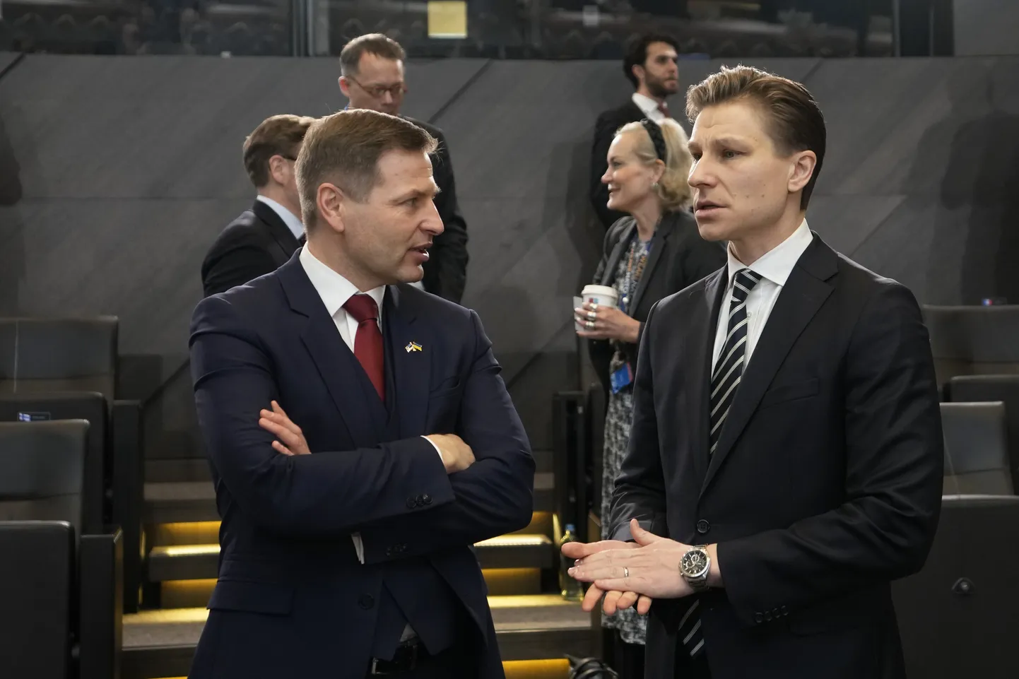 Hanno Pevkur koos Soome kaitseministri Antti Hakkaneniga.