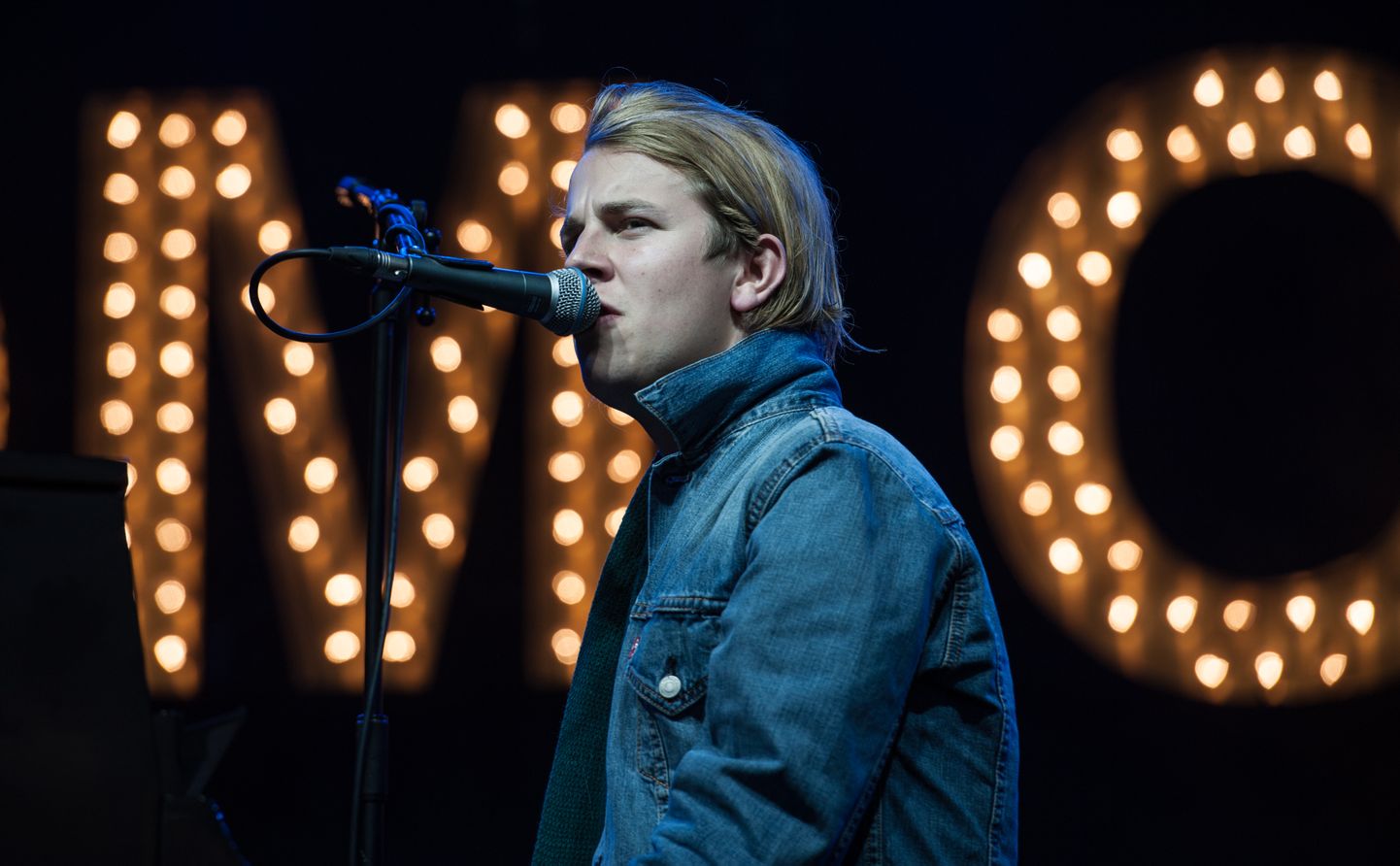 Tom Odell live on stage on day 2 at Festival No. 6 on 6th September 2014 at Portmeirion, Wales
