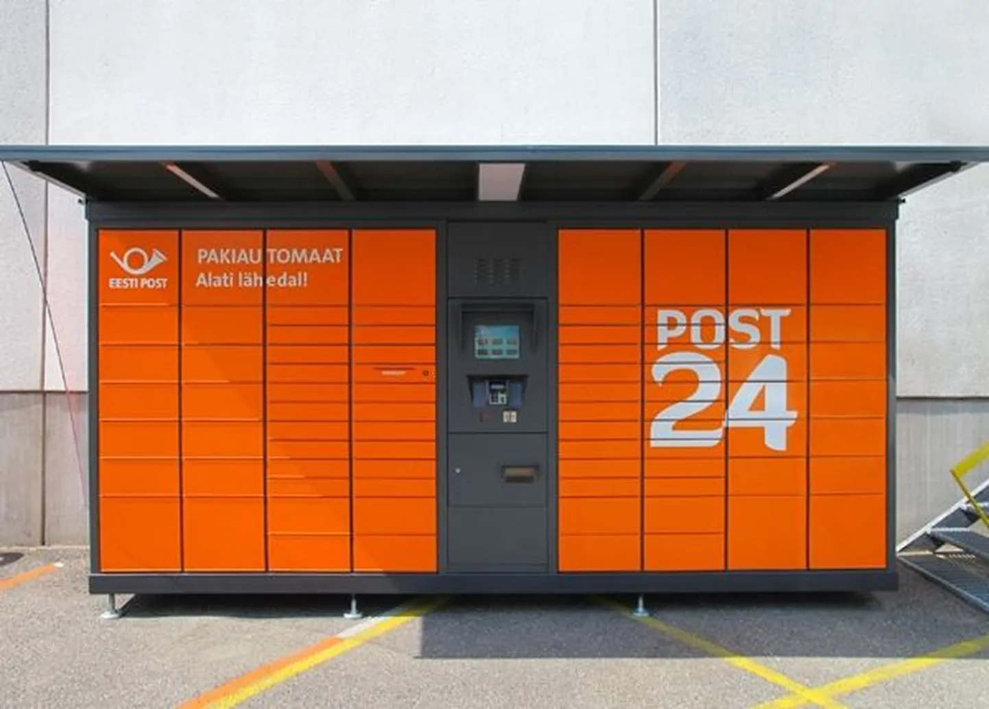 Eesti Posti pakiautomaat.