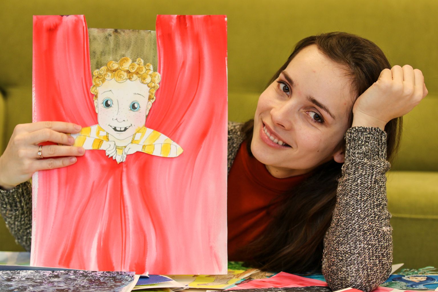 Ugala lastelauliku illustratsioonid on loonud Ugala näitleja Klaudia Tiitsmaa
