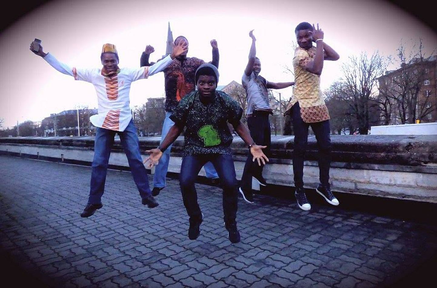 Happy African Musicians in Tallinn
