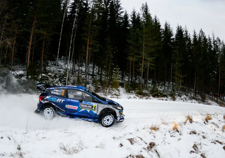 Ott Tänak Rootsi rallil.