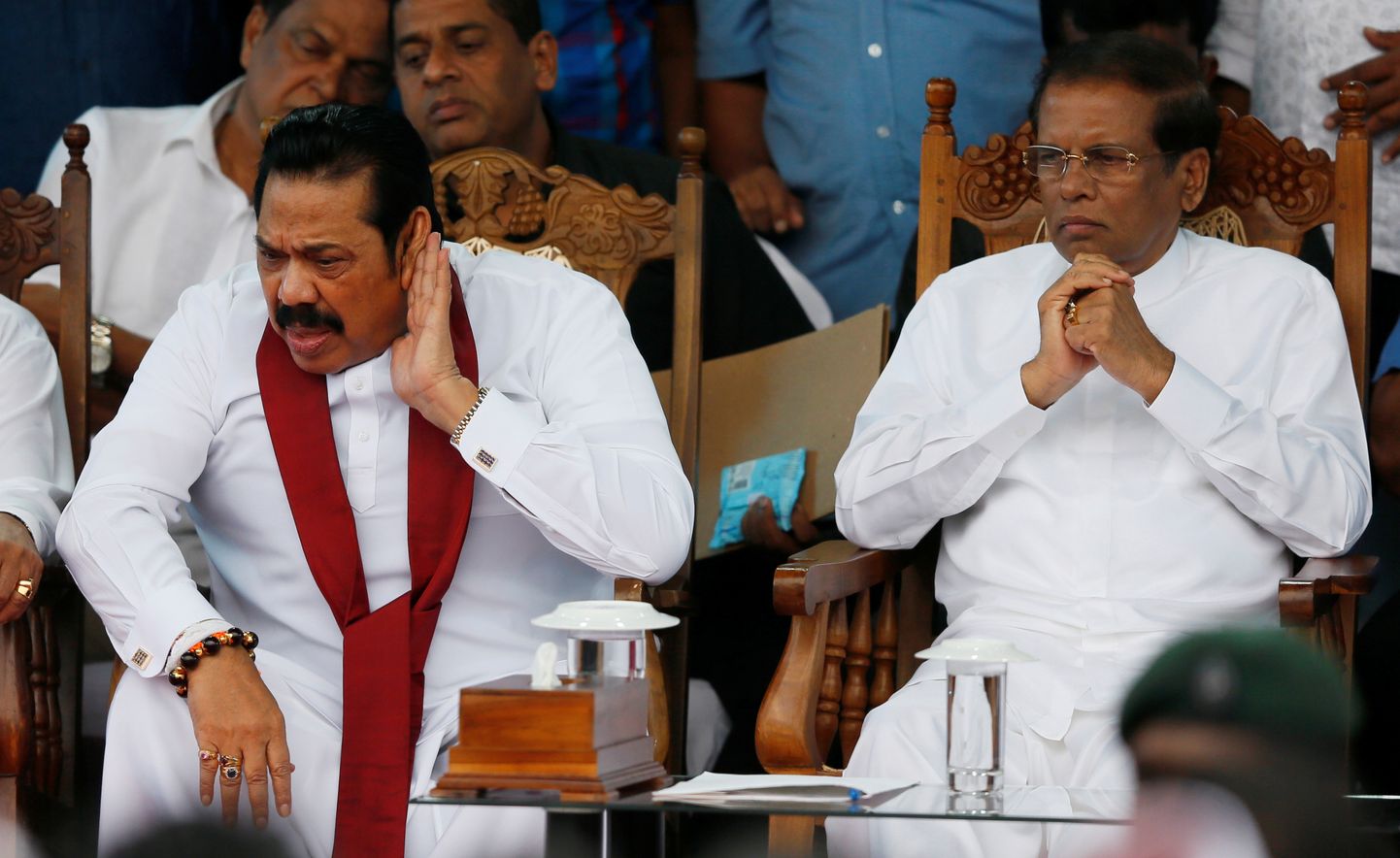 Peaminister Mahinda Rajapaksa ja president Maithripala Sirisena.