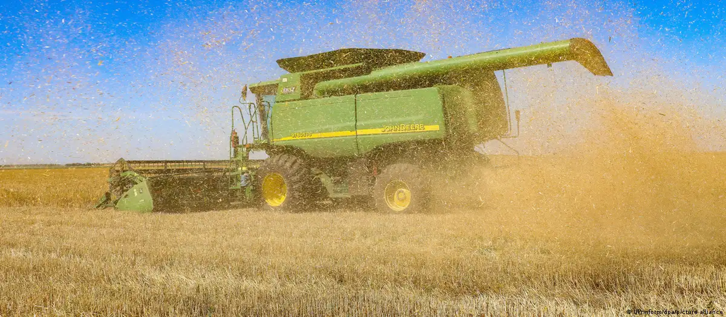 Уборка зерновых на юге Украины
