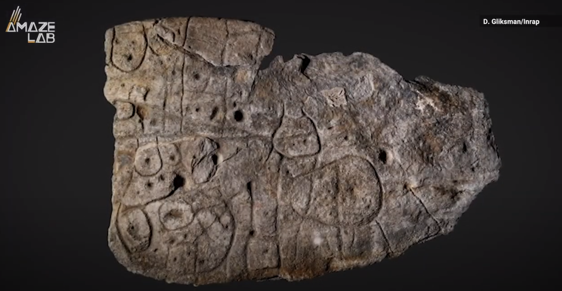 Prantsusmaalt leitud 4000 aasta vanune kivitahvel, millele on raiutud kaart