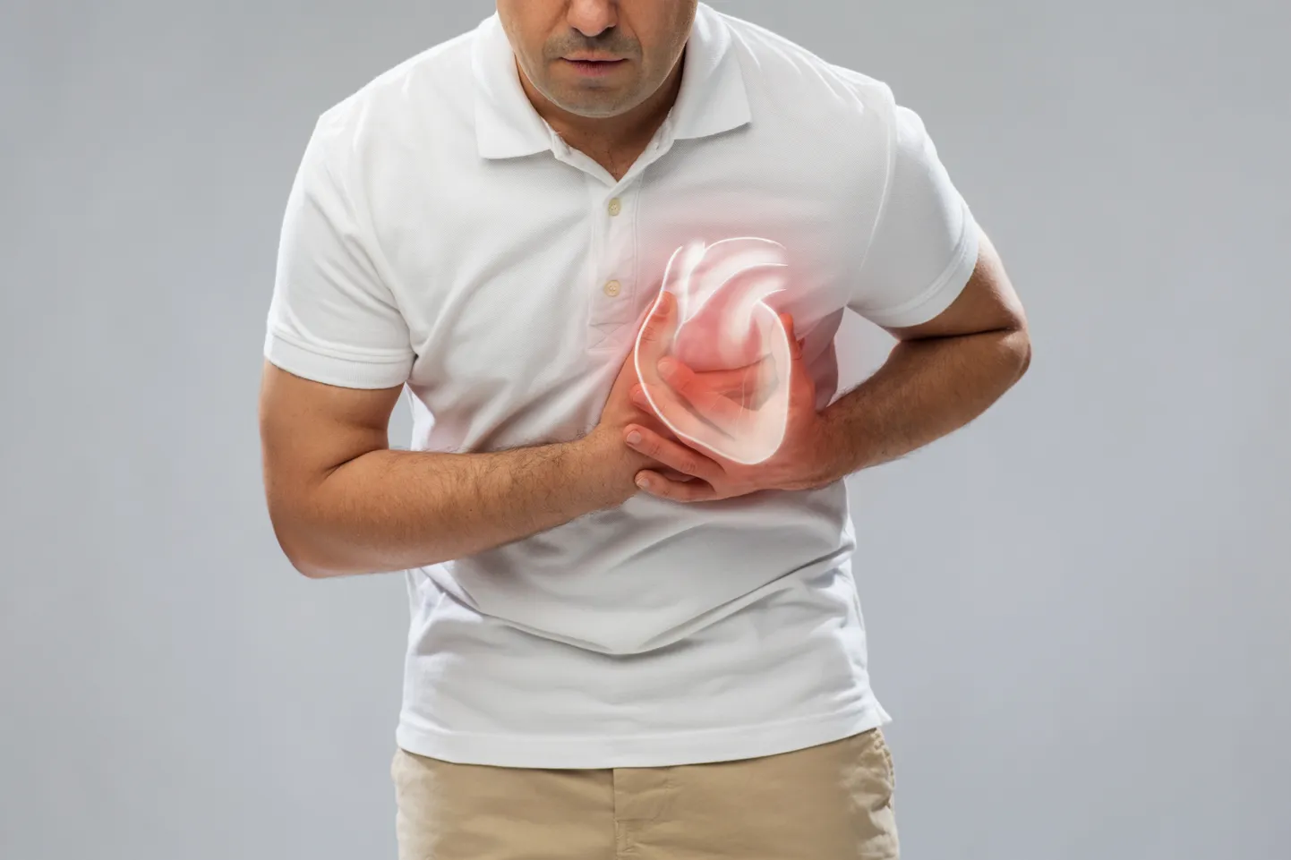 Valu rinnus on kõige sagedam infarkti sümptom.