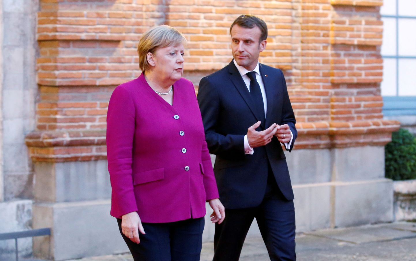 Angela Merkel ja Emmanuel Macron.