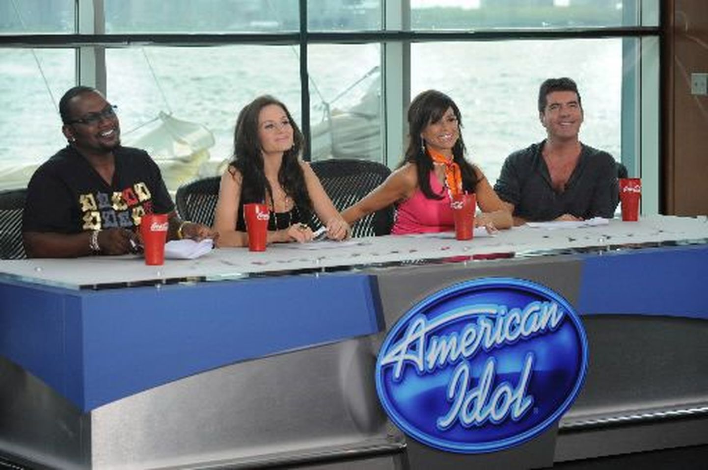 Кадр телешоу American Idol.