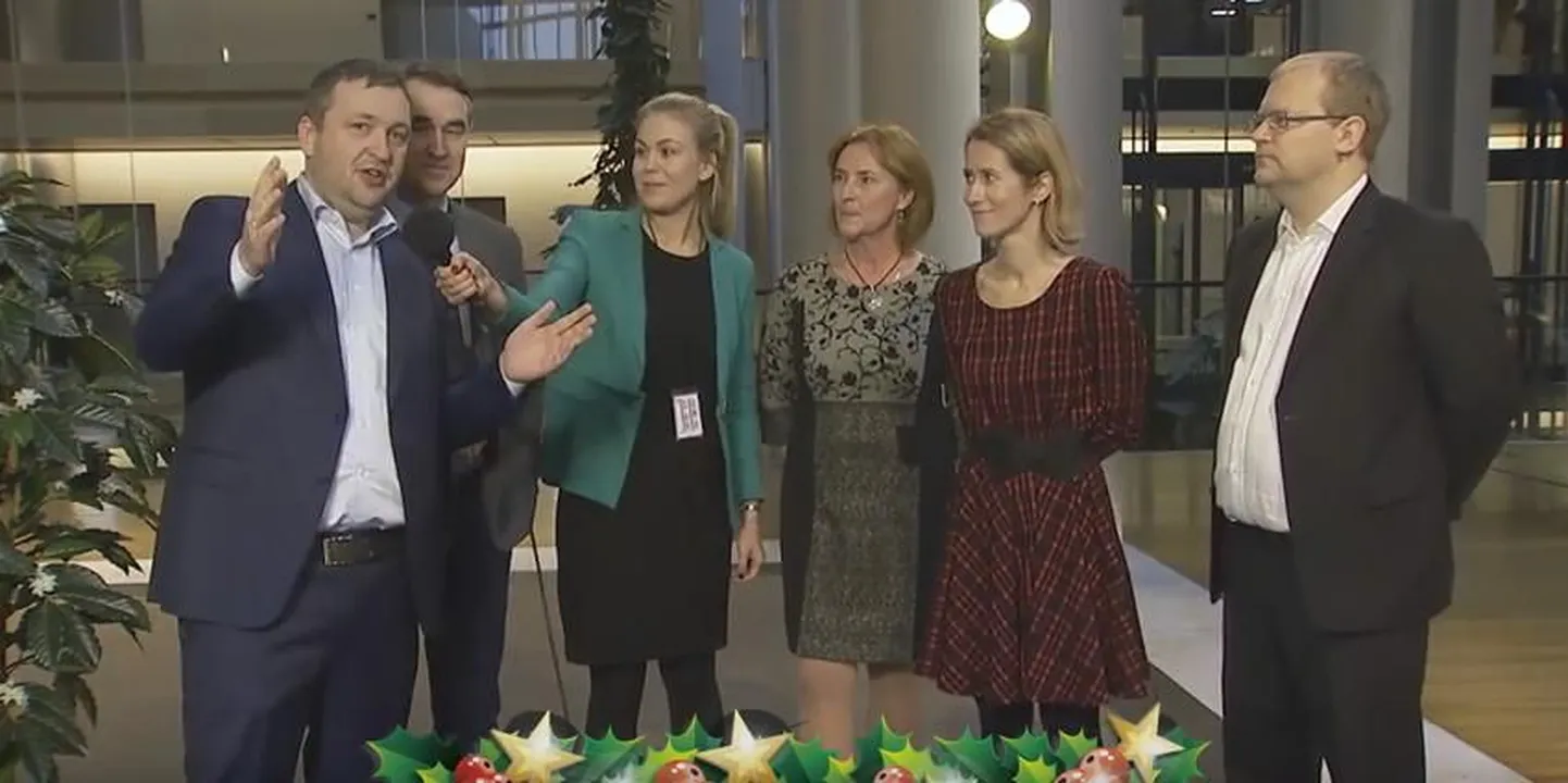 Eesti, Läti ja Leedu eurosaadikud videos.