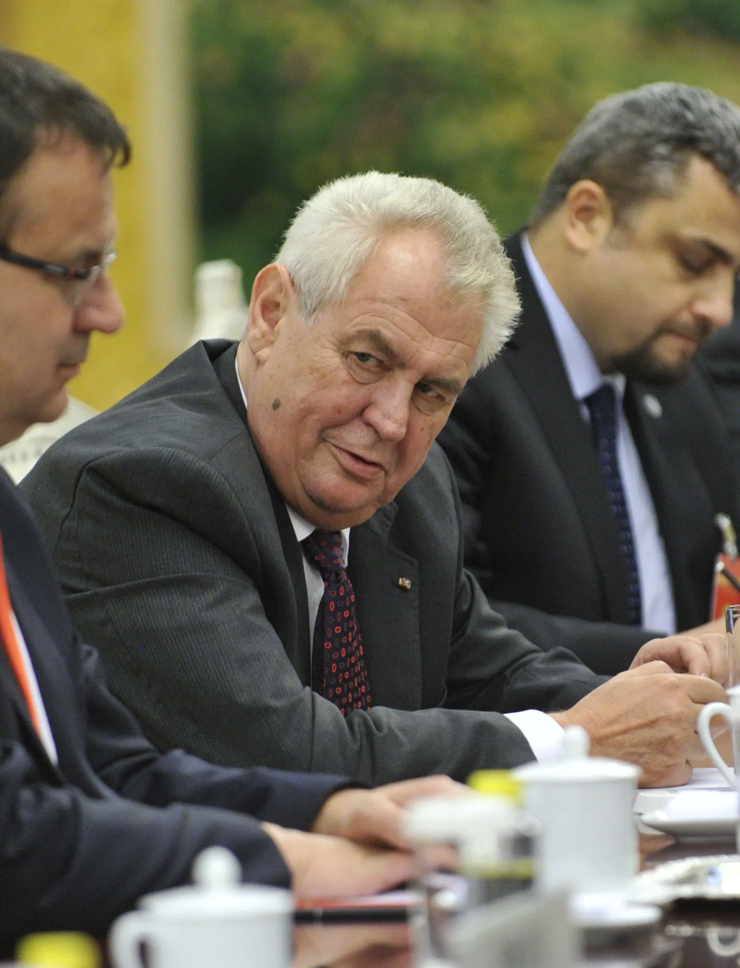 Tšehhi president Miloš Zeman (keskel).