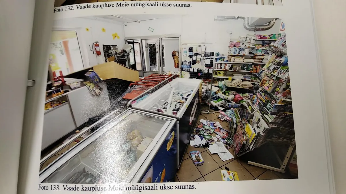 Meie kaupluse müügisaal plahvatuse järel