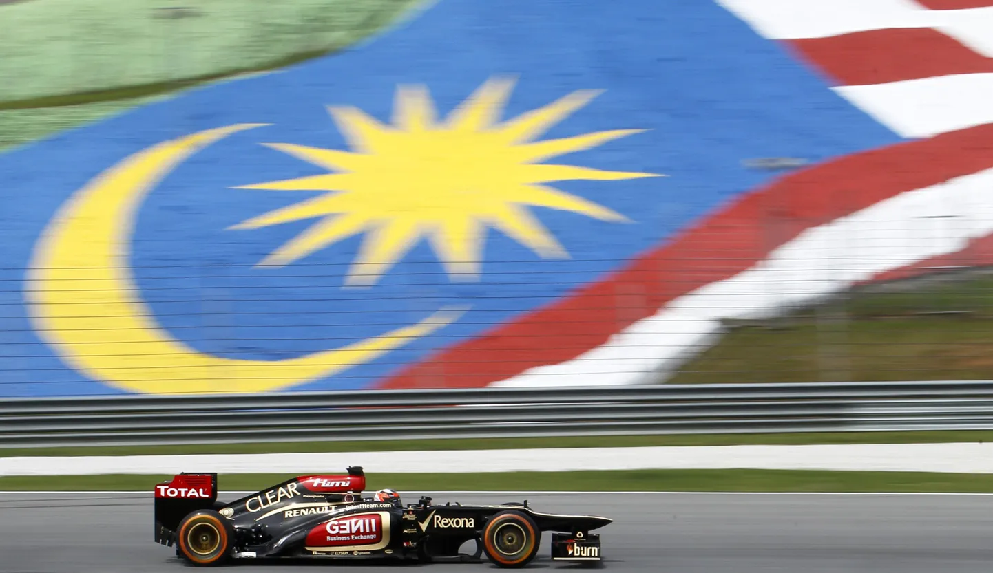 Kimi Räikkönen Maliasia GP vabatreeningul