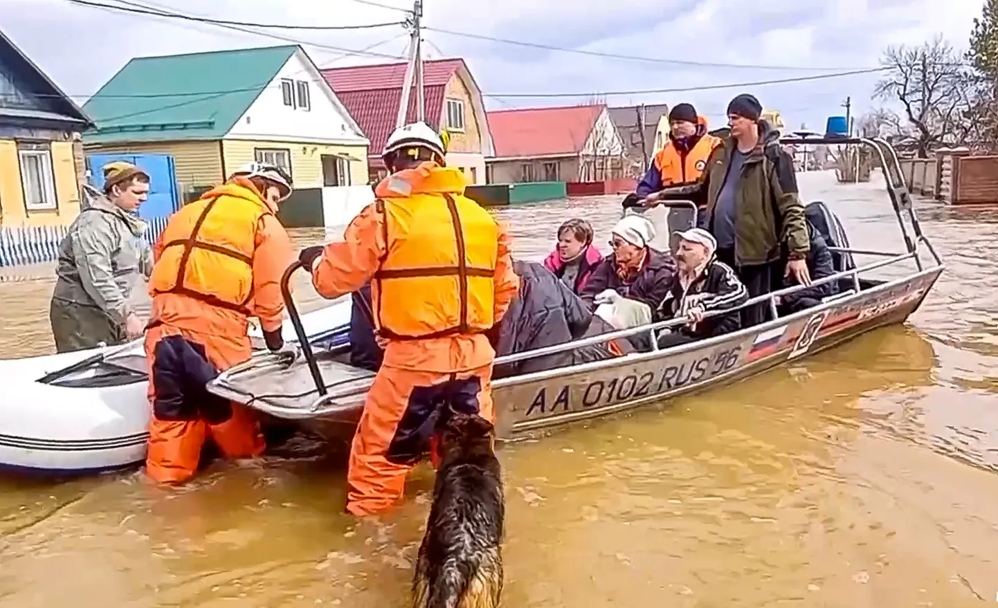 Plūdi Orskā.