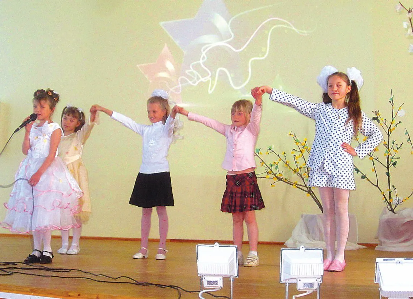 В гала-шоу ученических талантов «Стань звездой 2011», которое прошло в нарвской школе Пеэтри, выступили и маленькие «звездочки» из 1а класса.