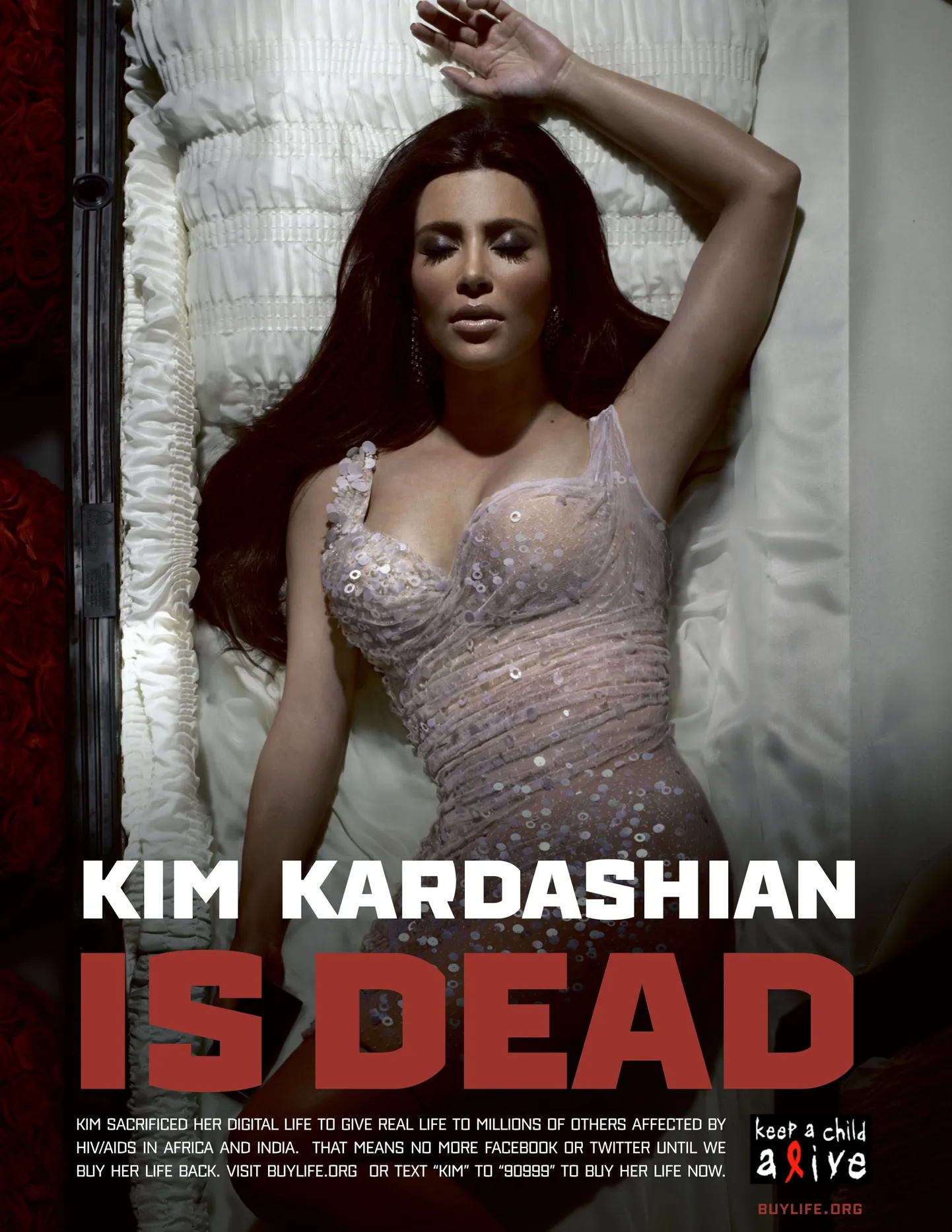 Kim Kardashian kampaanias Buy Life