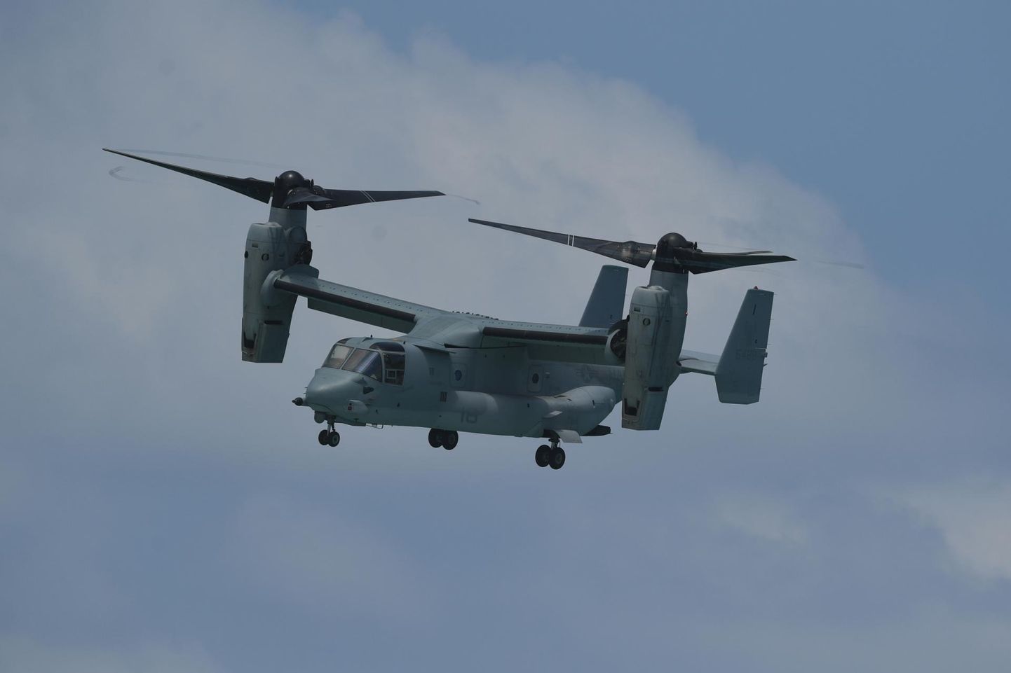 USA õhuväe kopterlennuk CV-22 Osprey teeb kahe nädala jooksul Eesti õhuruumis madallende.