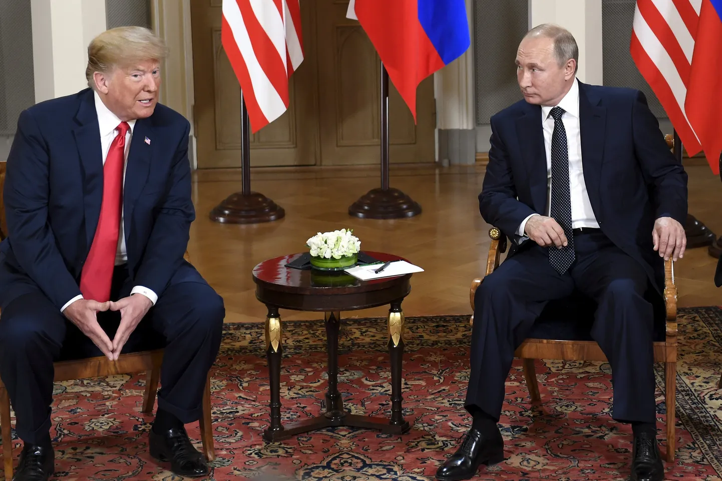 Donald Trump (vasakul) ja Vladimir Putin.