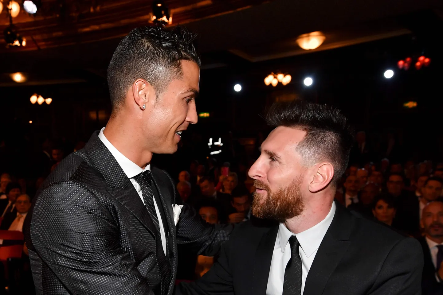 Cristiano Ronaldo (vasakul) ja Lionel Messi.