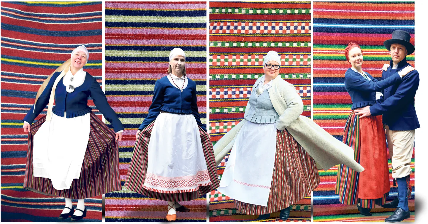 Merike Rosenthal (vasakult), Margit Rajando, Liina Laaneoja ning Kristin ja Arly Sulg.