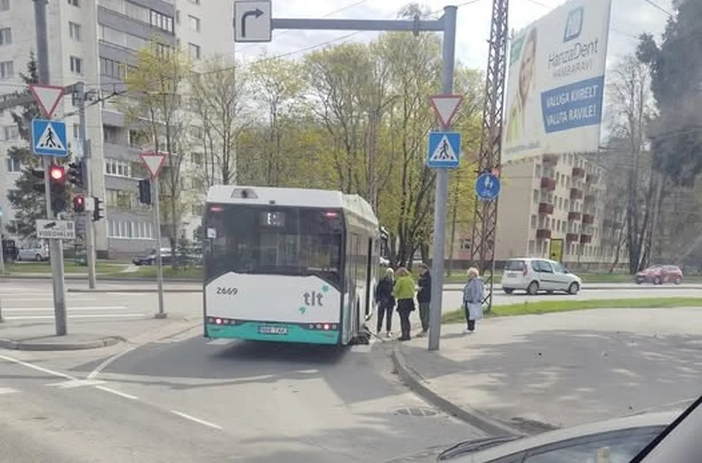 ДТП на перекрестке в Мустамяэ.
