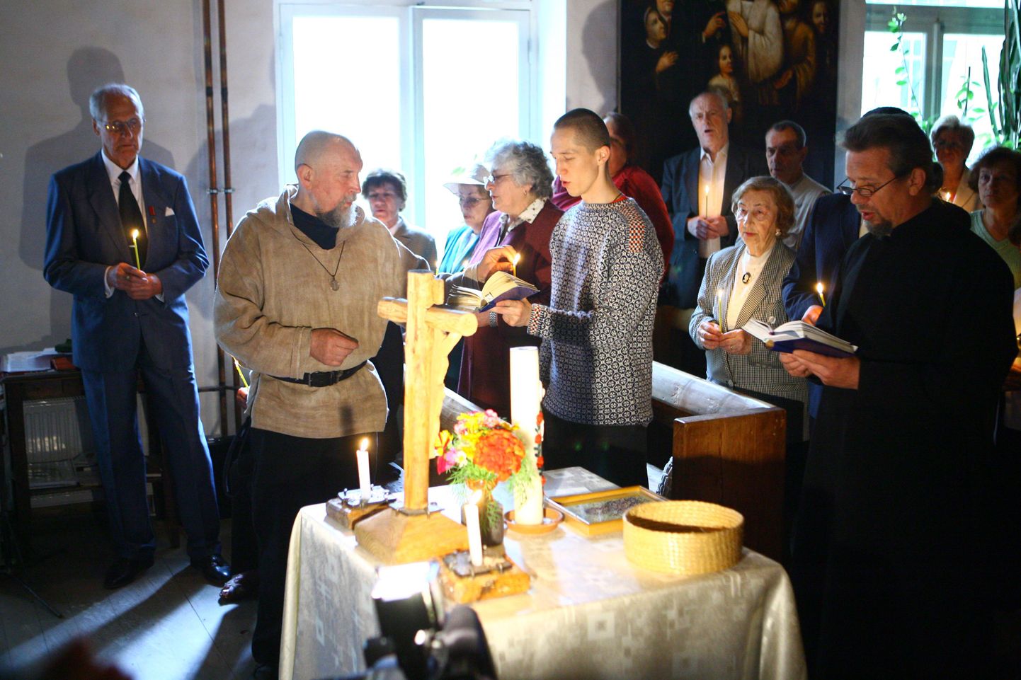 Ukraina näljahäda ohvrite mälestusteenistus Laboratooriumi tänaval asuvas kirikus.