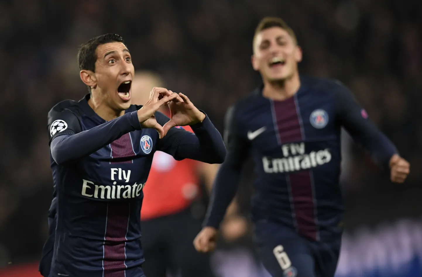 Angel Di Maria (vasakul)