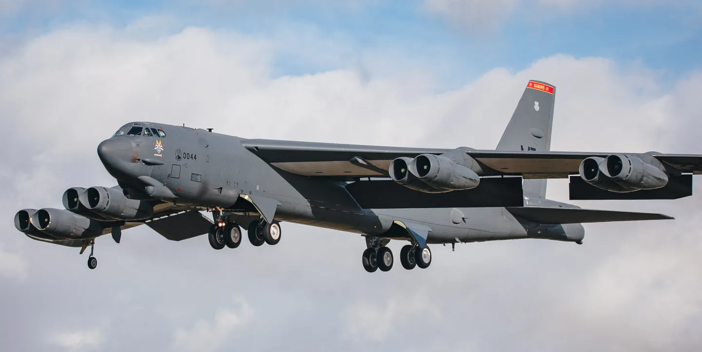 USA tuumavõimekusega pommituslennuk B-52. Foto on illustratiivne.