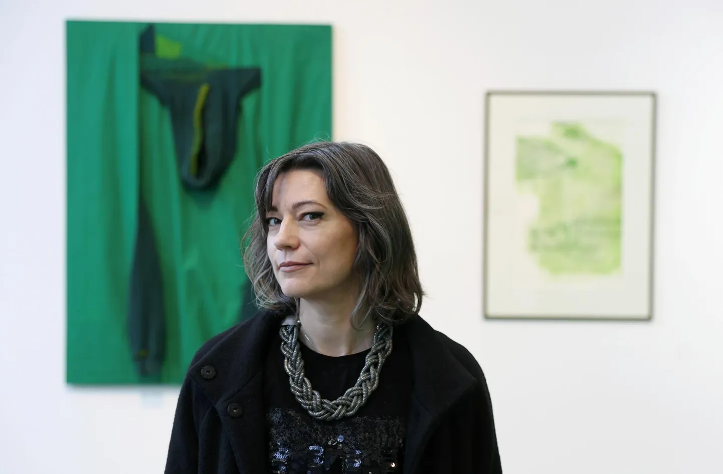 Kunstnik ja tänavuse Tartu aastanäituse kujundaja Evelin Zolotko.