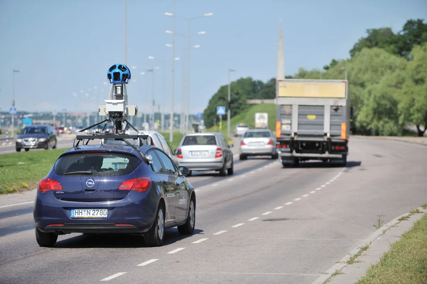 Google Street View auto.