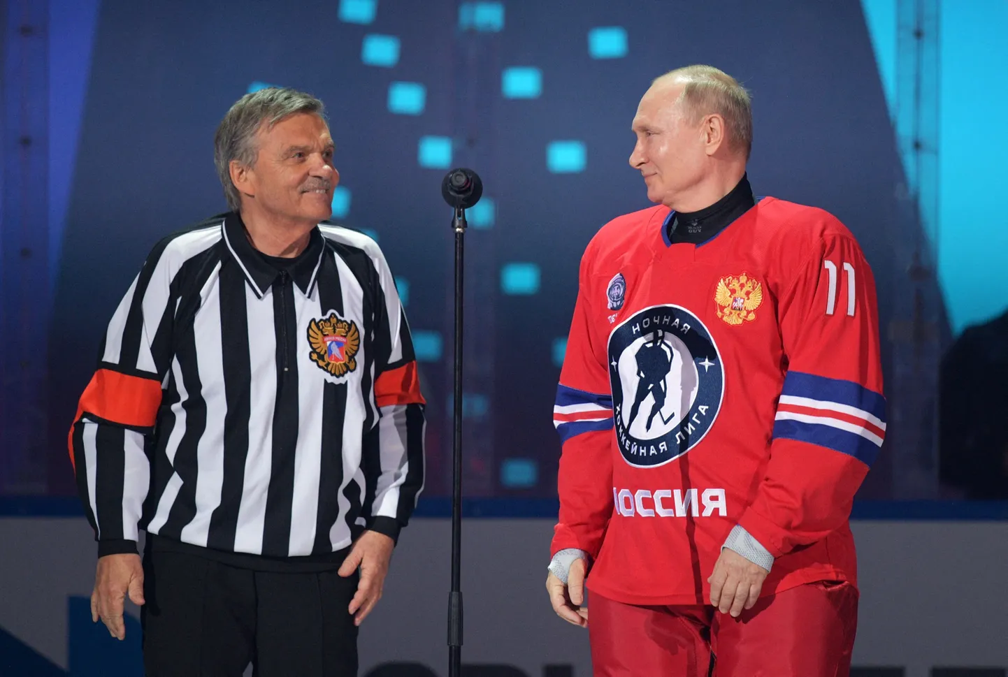 Rene Fasel ja Vladimir Putin.