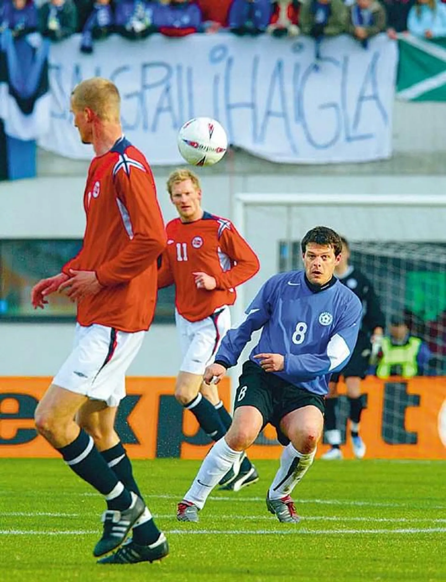 Marko Kristal jalgpalliväljakul.
