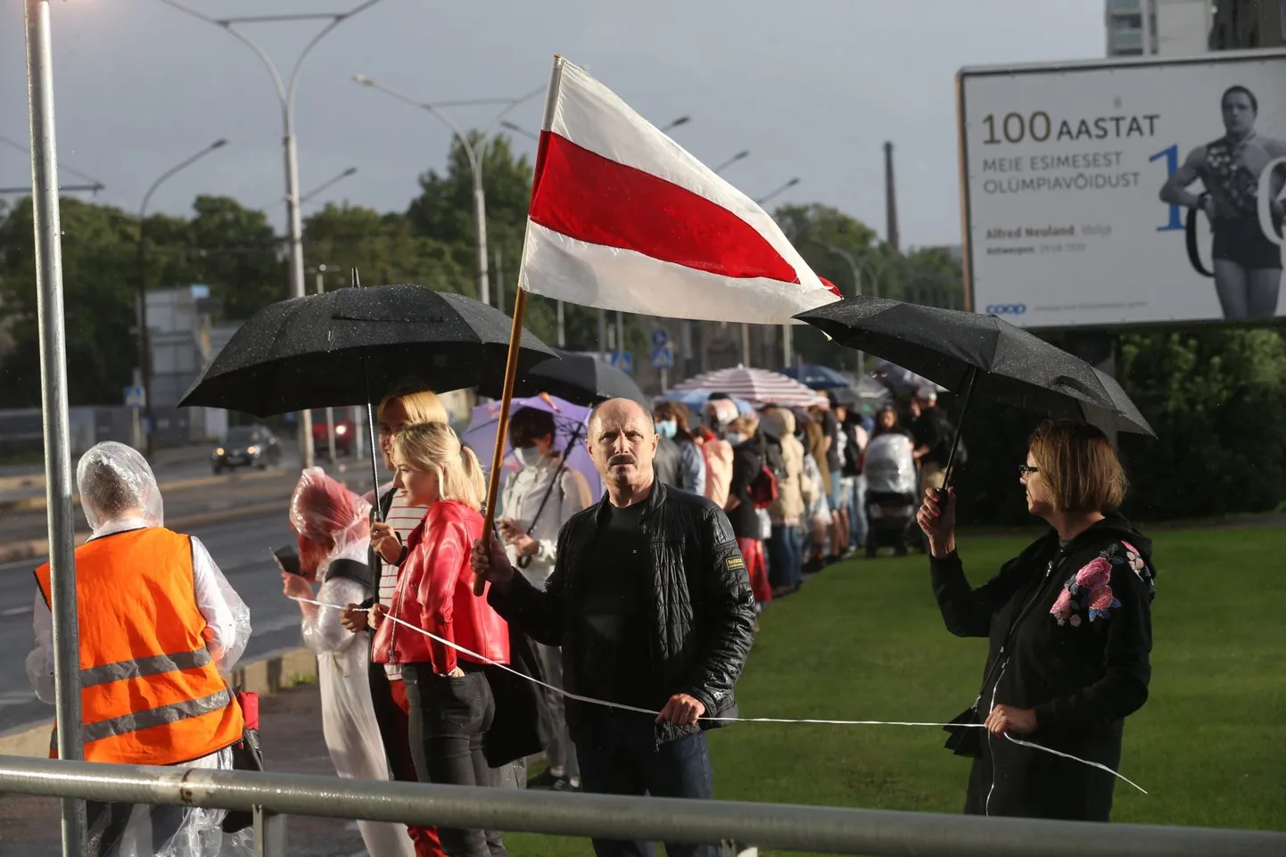 Valgevene solidaarsuskett Tallinnas.