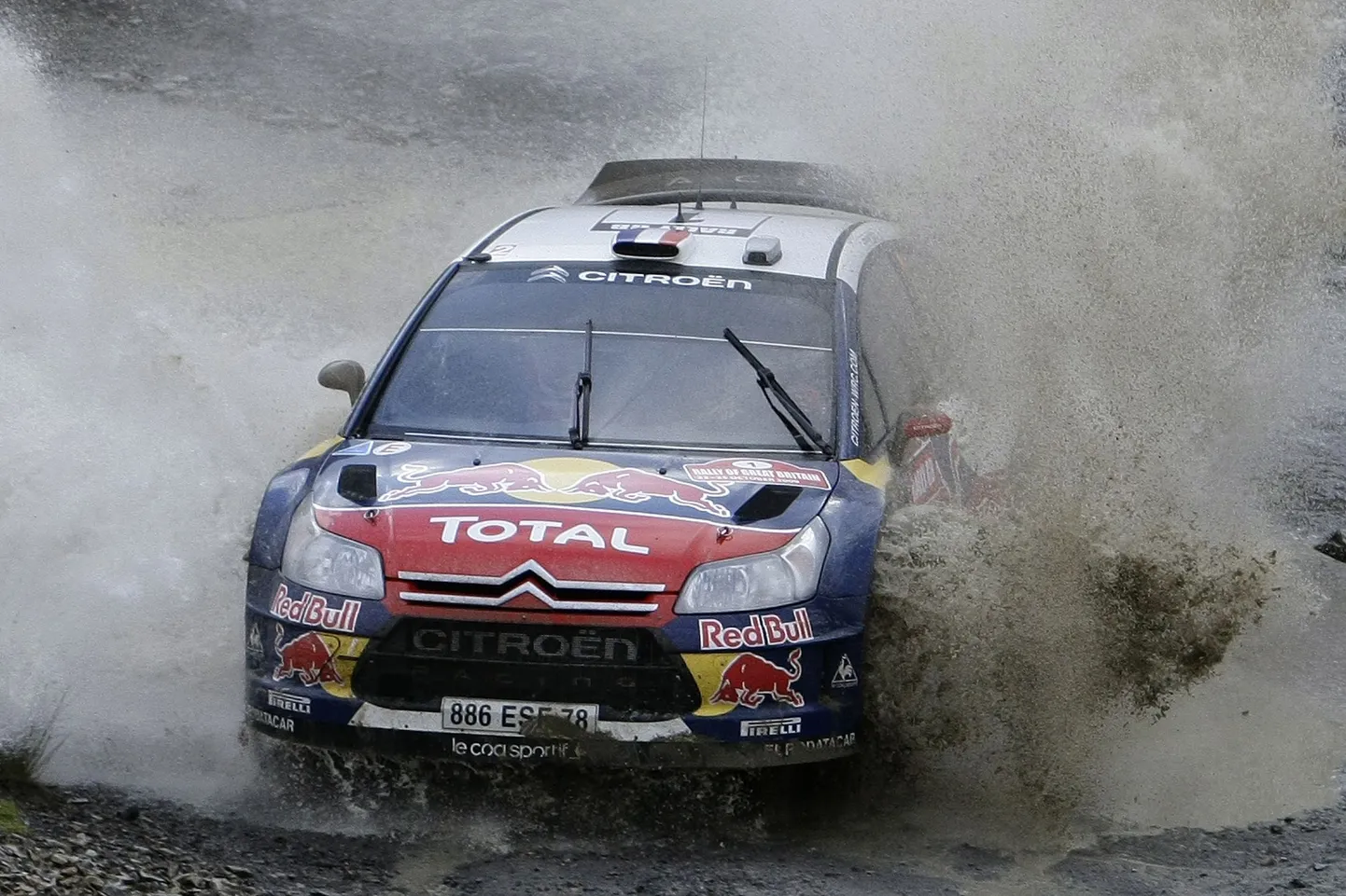 Autoralli MM-sarja valitsev maailmameister Sebastien Loeb.
