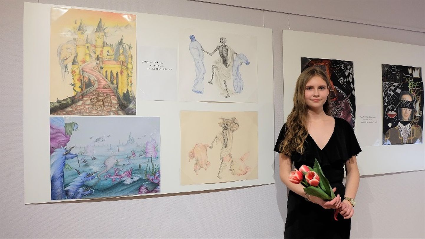 Ilon Wiklandi nimelise noore kunstniku preemia eelmise aasta võitja Jane Mustrik.
