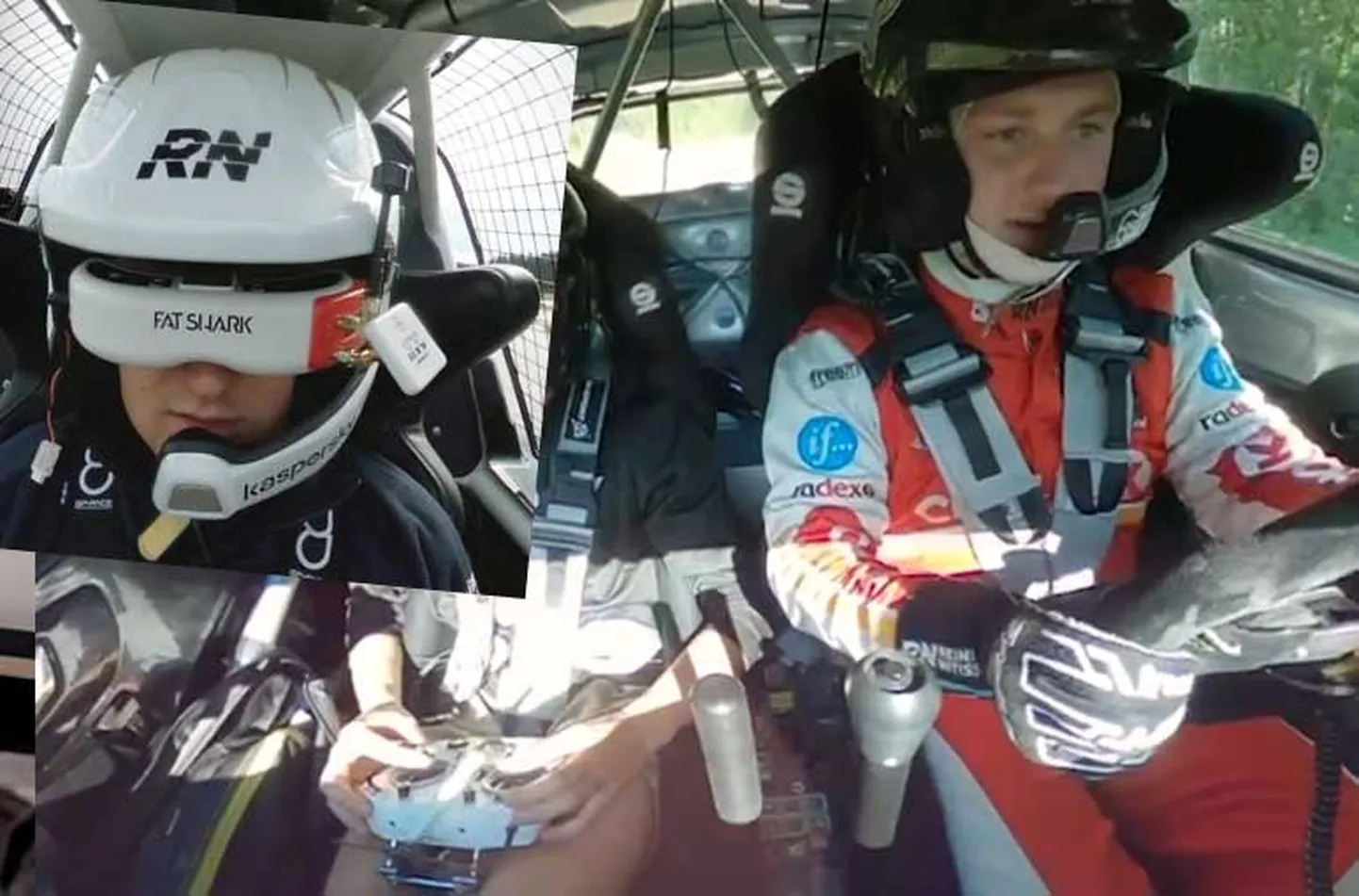 Nitišs pirmo reizi pasaulē vada sacīkšu auto ar dronu