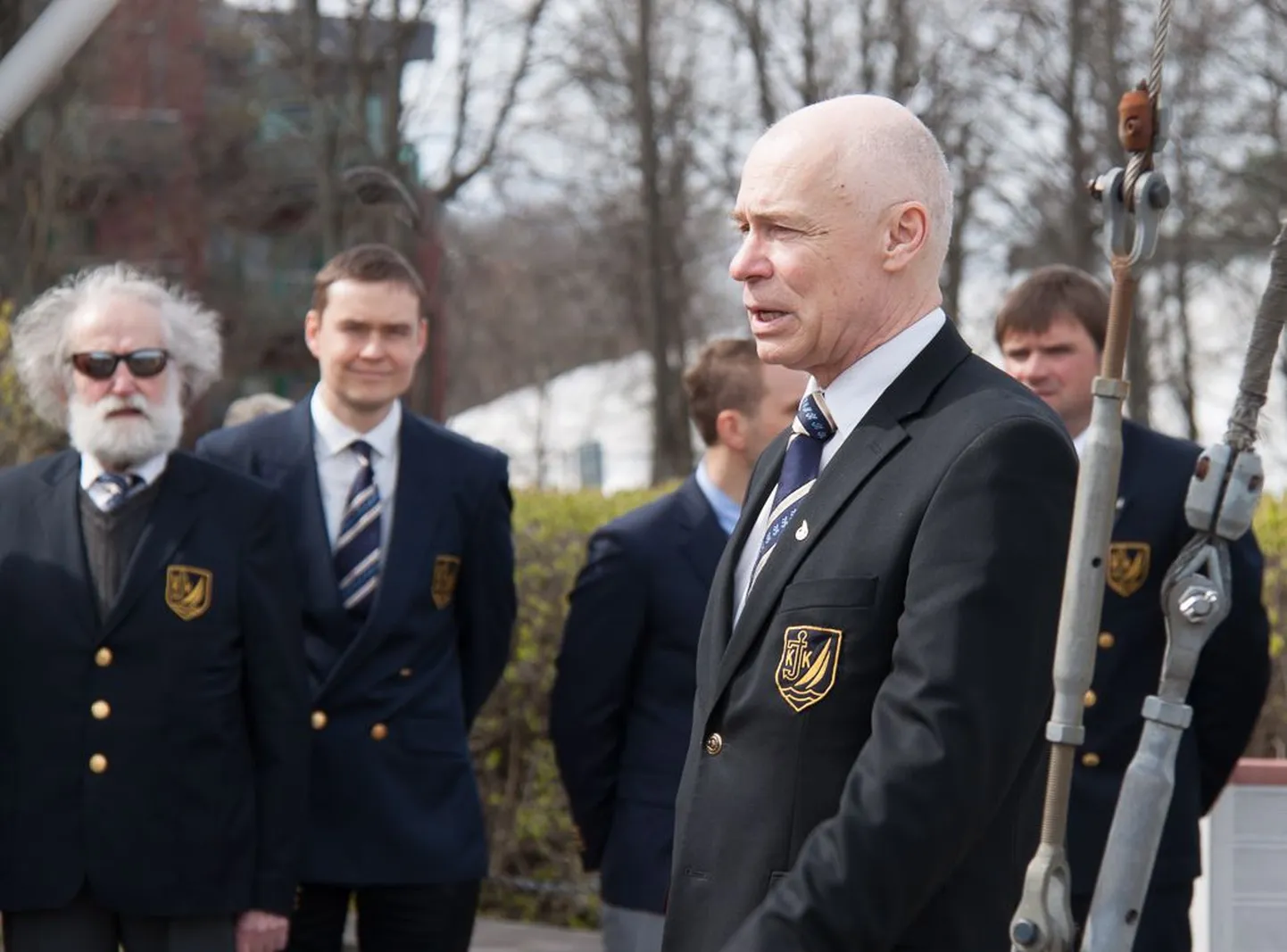 Kalev Jahtklubi kommodoor Kalev Vapper kuulutas 2015.a purjetamishooaja avatuks