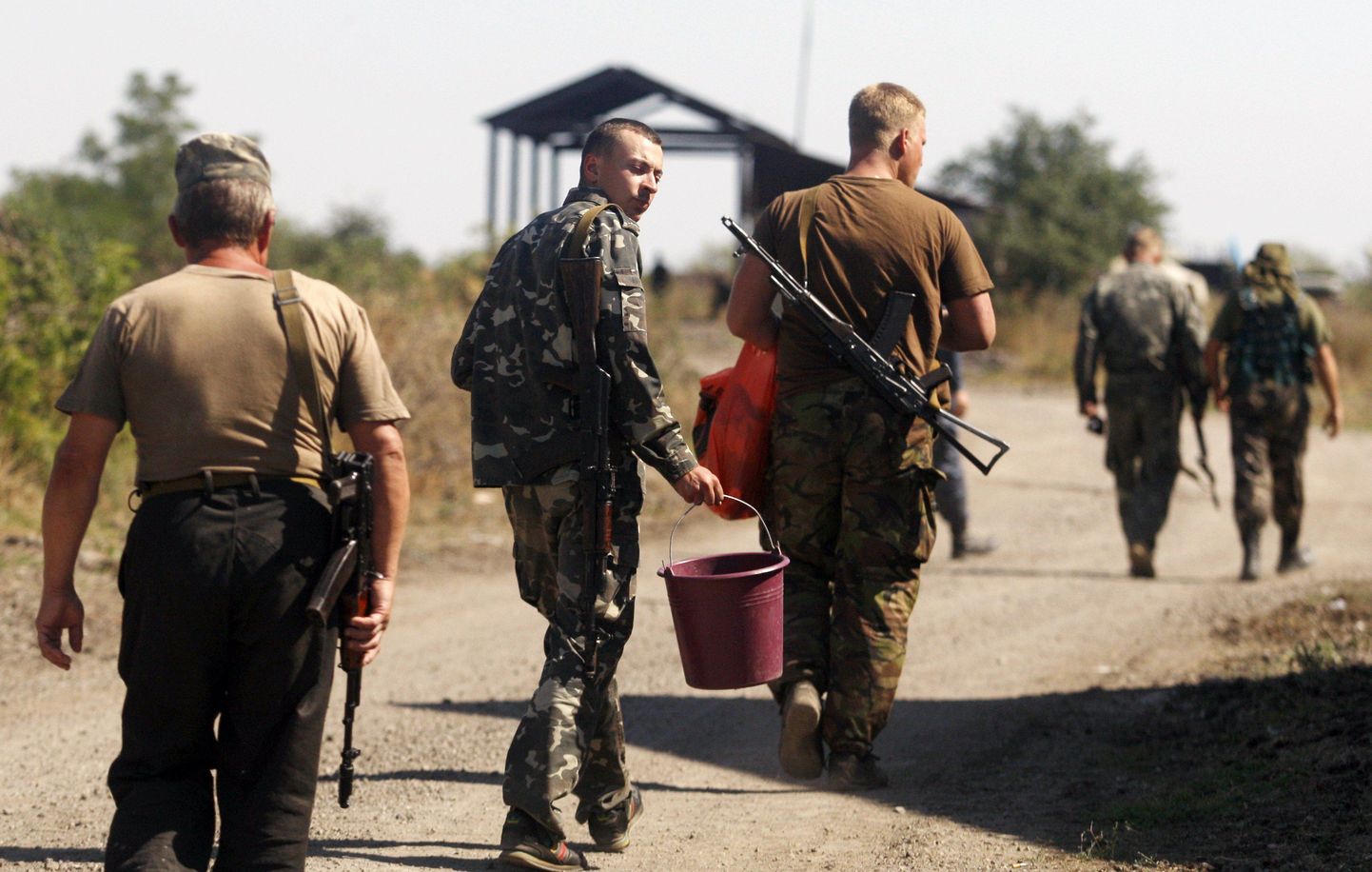 Ukraina sõdurid Donetski lähistel.