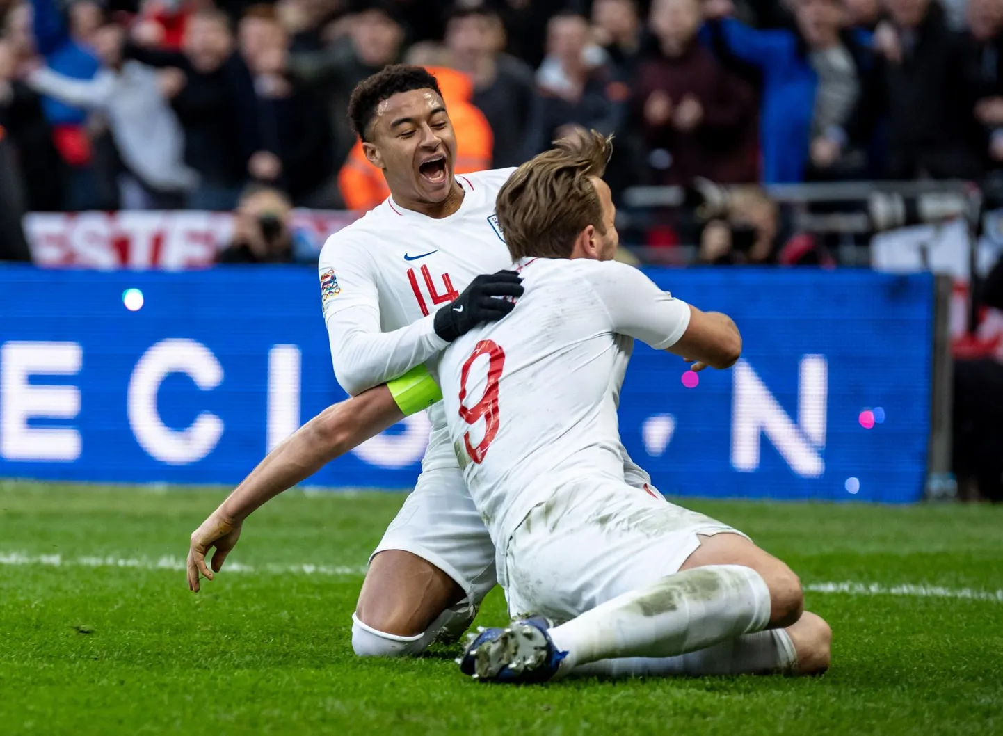 Harry Kane&#39;i ja Jesse Lingardi väravad tõid Inglismaale võidu ning edasipääsu.