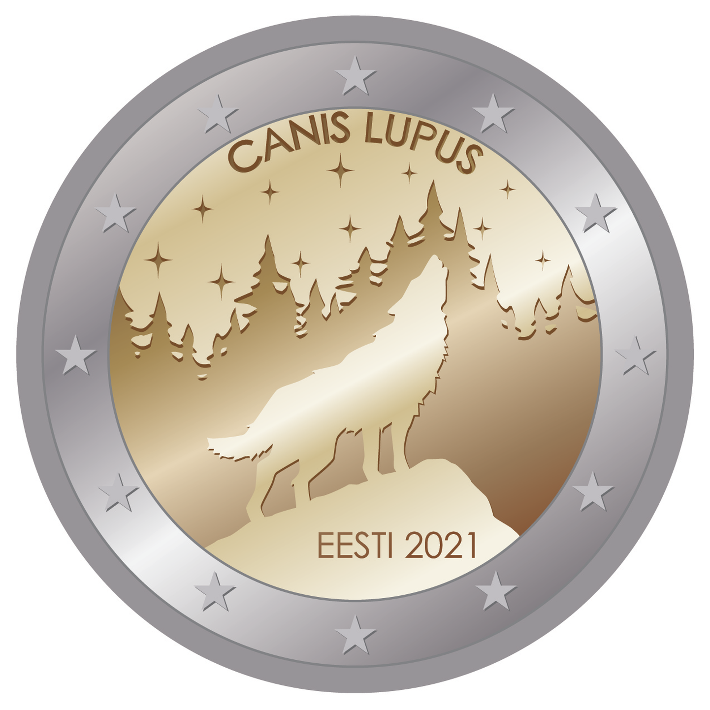 2021. aastal andis Eesti Pank välja Eesti rahvusloomale hundile pühendatud mündi, nüüd on järg lille käes.