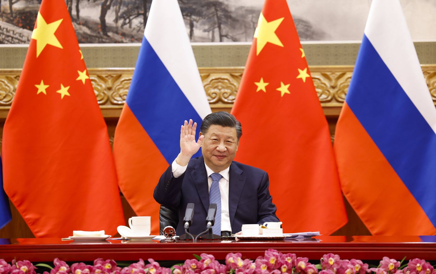 Hiina president Xi Jinping virtuaalsel kohtumisel Venemaa presidendi Vladimir Putiniga 15. detsembril.