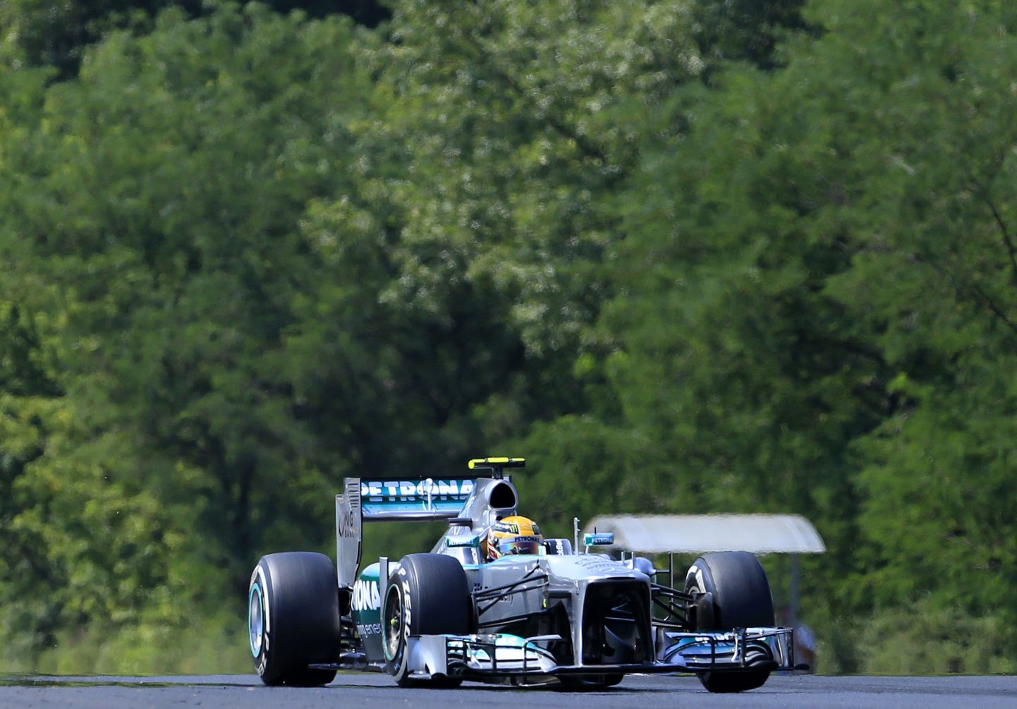 Lewis Hamilton Ungari GP vabatreeningul